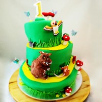 Gruffalo Topsy Turvy Cake